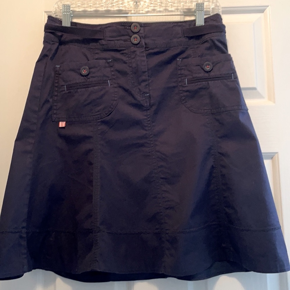 Anthropologie navy blue skirt